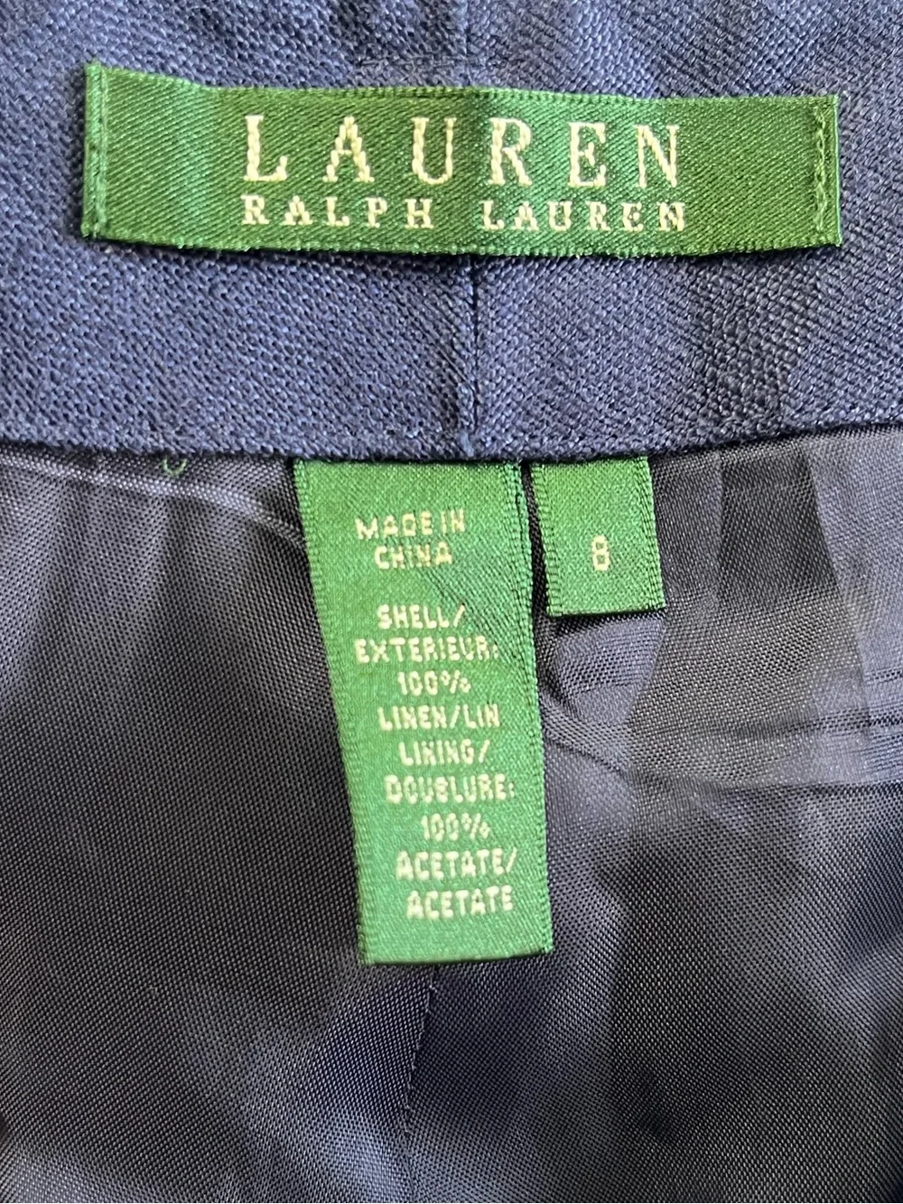 Ralph Lauren Dark Navy Straight-Leg Chinos